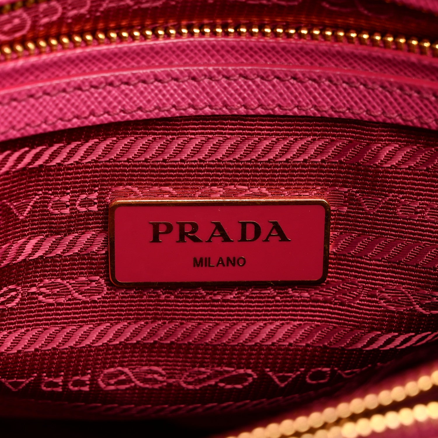 Prada Saffiano Lux Small Promenade Tote Peonia 6 of 10