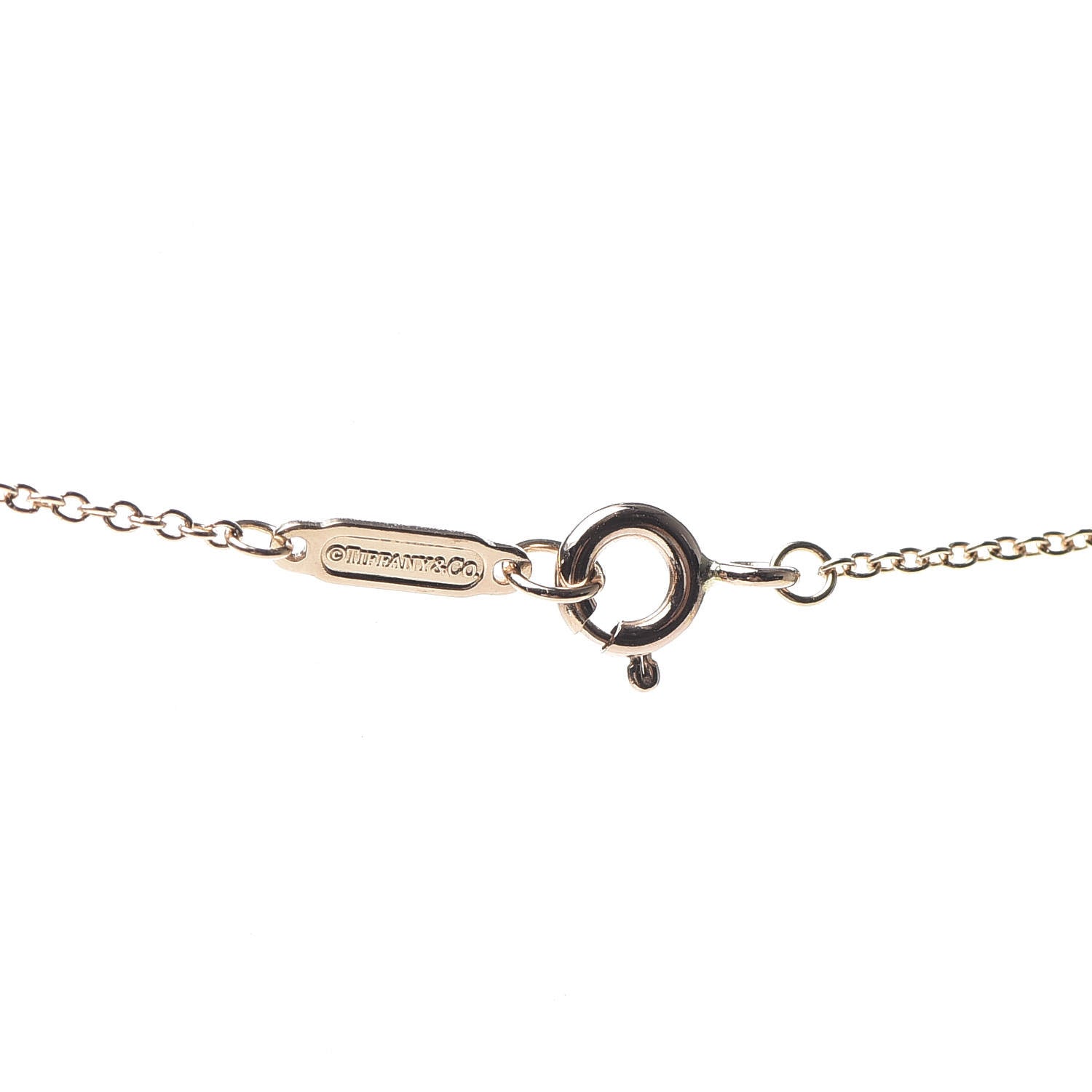 Tiffany 18K Rose Gold Mini Bow Pendant Necklace 5 of 6