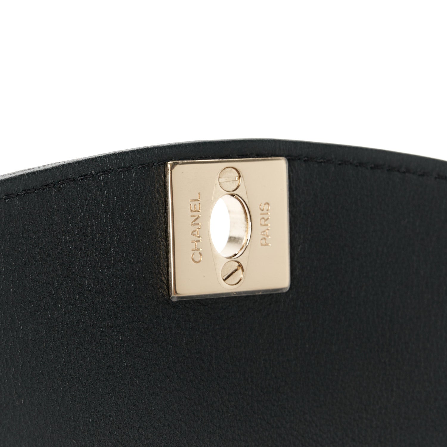 Chanel Lambskin Quilted Tassel Flap Camera Case Black 8 of 12