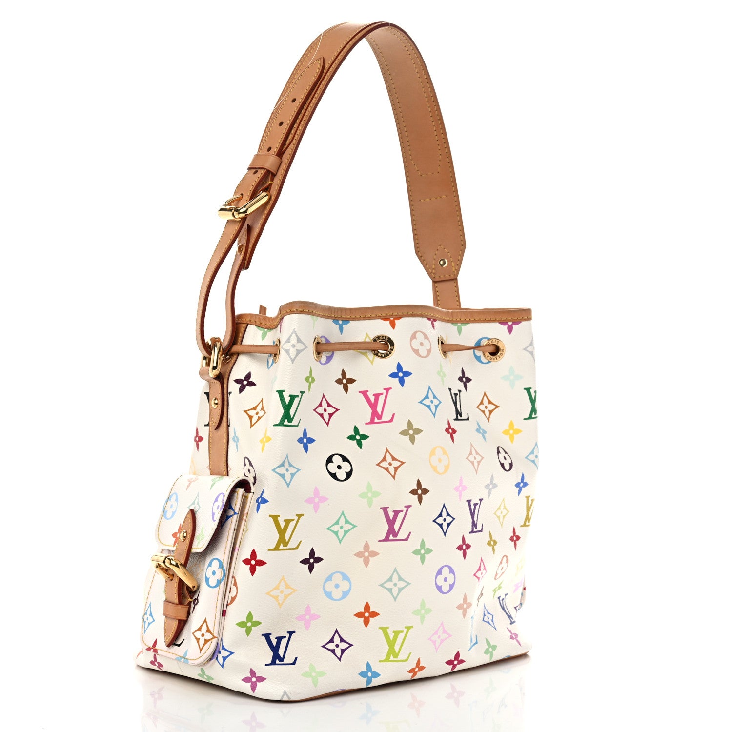 Louis Vuitton Monogram Multicolor Petit Noe White 3 of 16