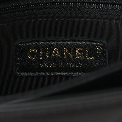 Chanel Grained Calfskin Chevron Stitched Medium Chic Top Handle Flap Black 6 of 10