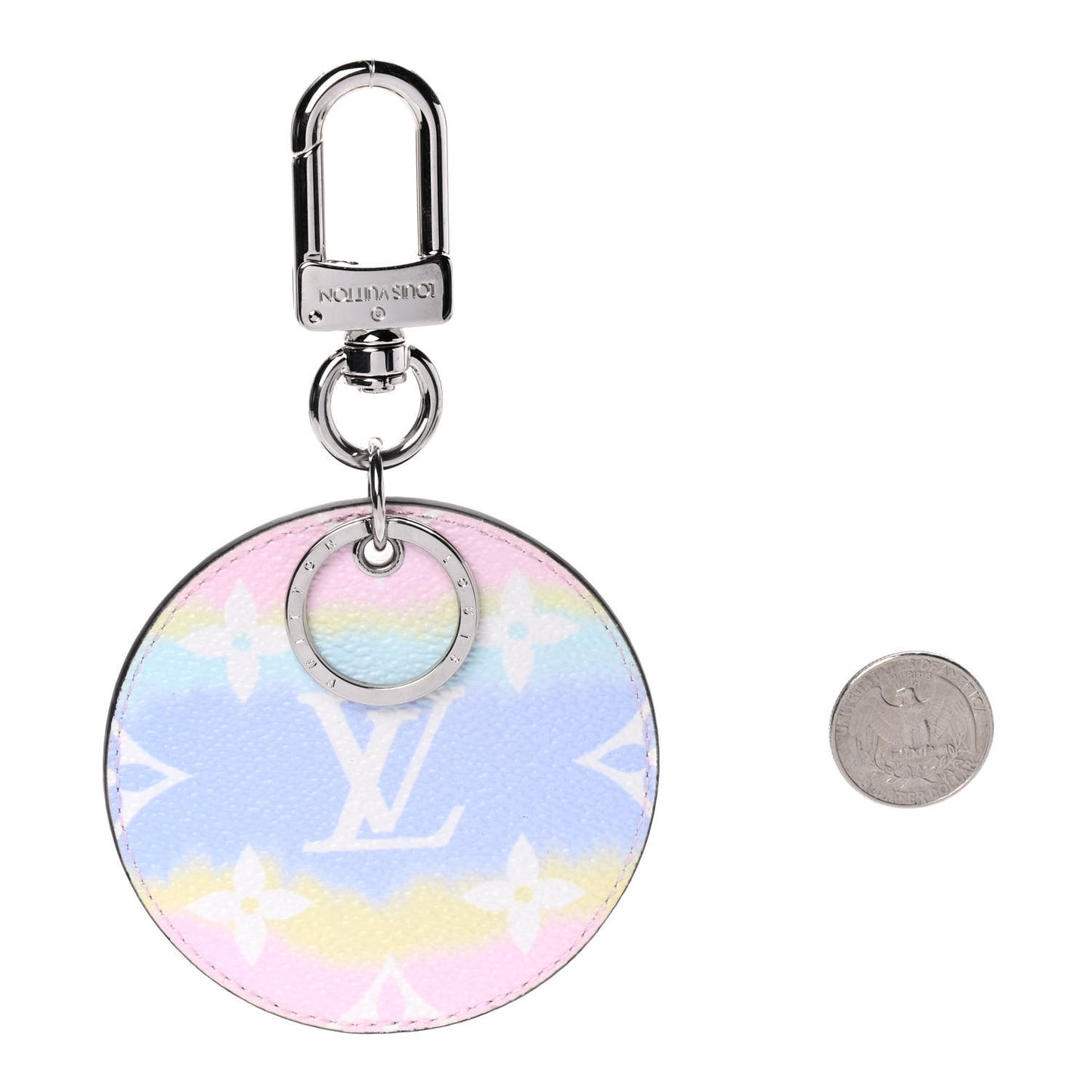 Monogram Escale Bag Charm Key Holder Pastel