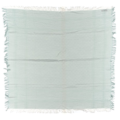 Gucci Wool Silk GG Monogram GGNat Scarf Green 1 of 4