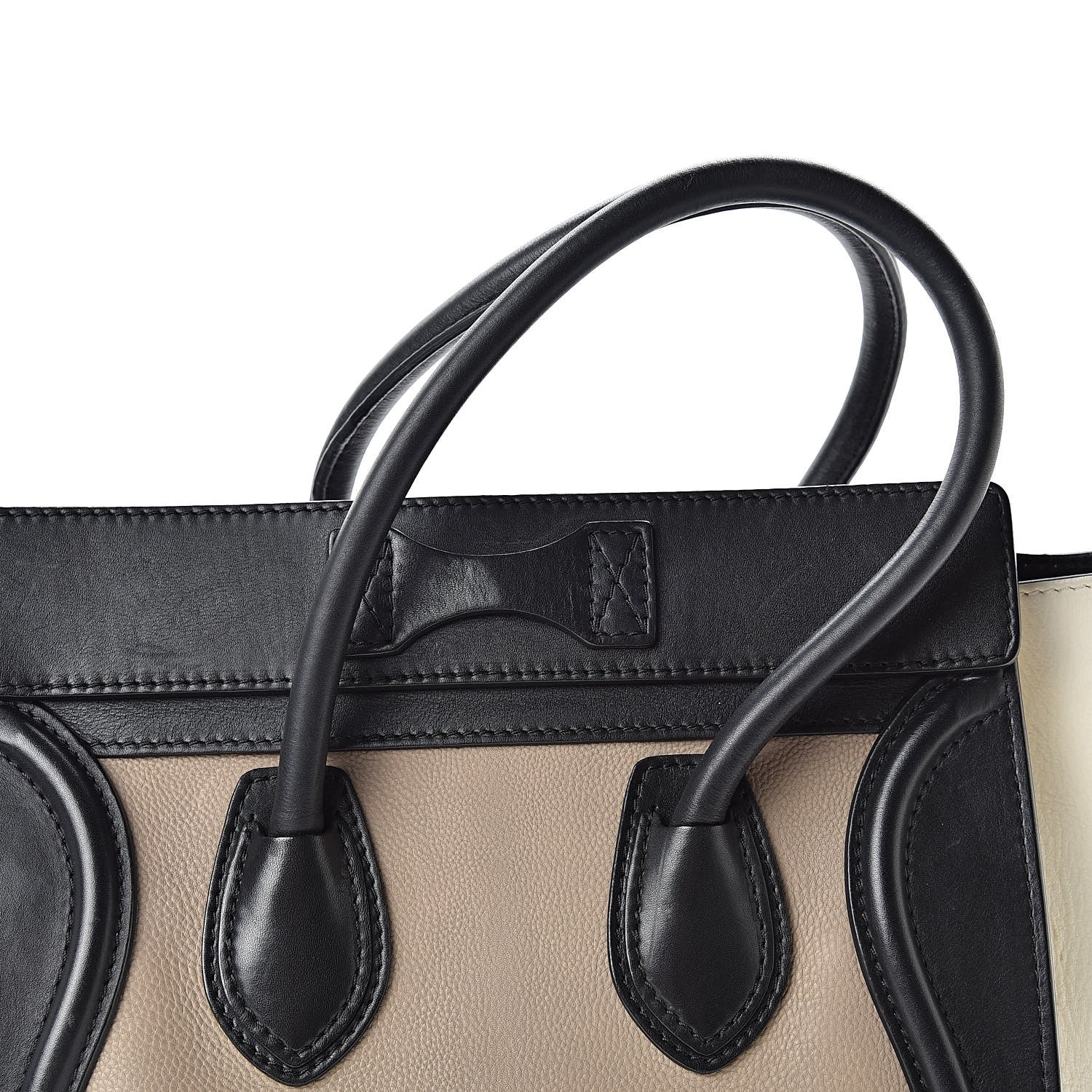 Celine Smooth Calfskin Micro Tri-Color Luggage Black 14 of 15
