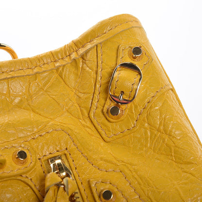 Balenciaga Agneau Classic Gold Hardware Nano City Jaune Epi 10 of 16