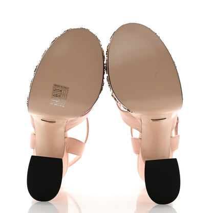 Gucci Malaga Kid Interlocking G Studs 155mm Platform Sandals 40 Perfect Pink 5 of 8