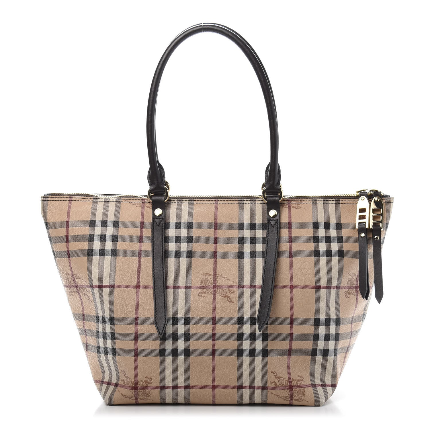 Burberry Haymarket Check Small Salisbury Tote Chocolate 1 of 10