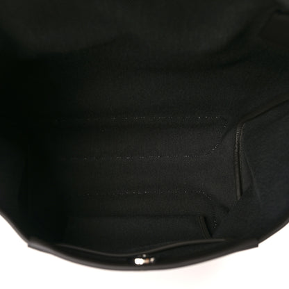 Hermes Toile Officier Sombrero Alleretour Messenger Vert Fonce Ebene 5 of 9