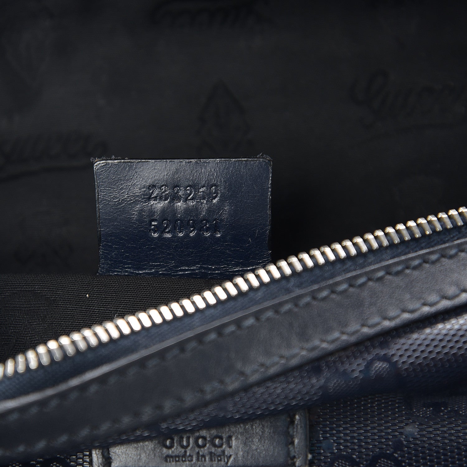 Gucci Imprime Monogram Belt Bag Navy 6 of 9