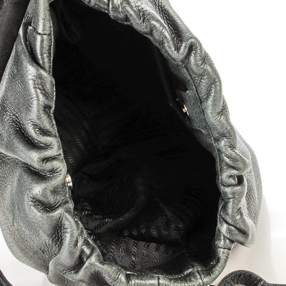 Prada Cervo Deerskin Shoulder Nero Black 5 of 8
