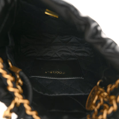 Chanel Shiny Calfskin Quilted Mini Chanel 22 Black 5 of 10