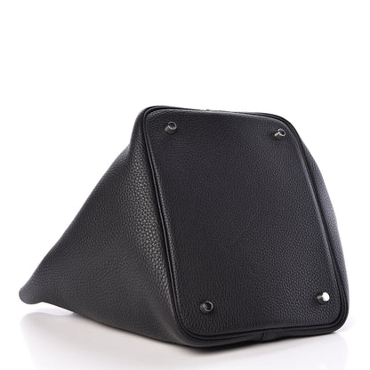 Hermes Taurillon Clemence Picotin Lock 22 MM Black 4 of 11
