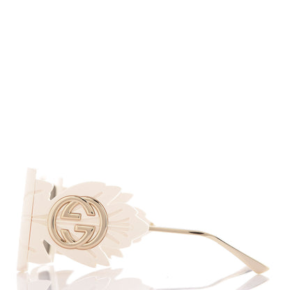 Gucci Acetate Square Frame Wing Sunglasses GG0535S Ivory 3 of 8