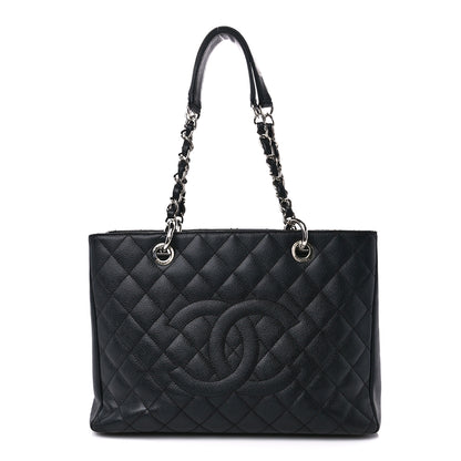 Chanel Caviar Quilted Grand Shopping Tote GST Black 1 of 12
