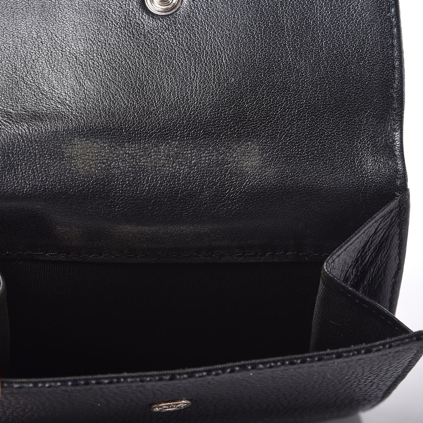 Caviar Timeless CC Compact Flap Wallet Black