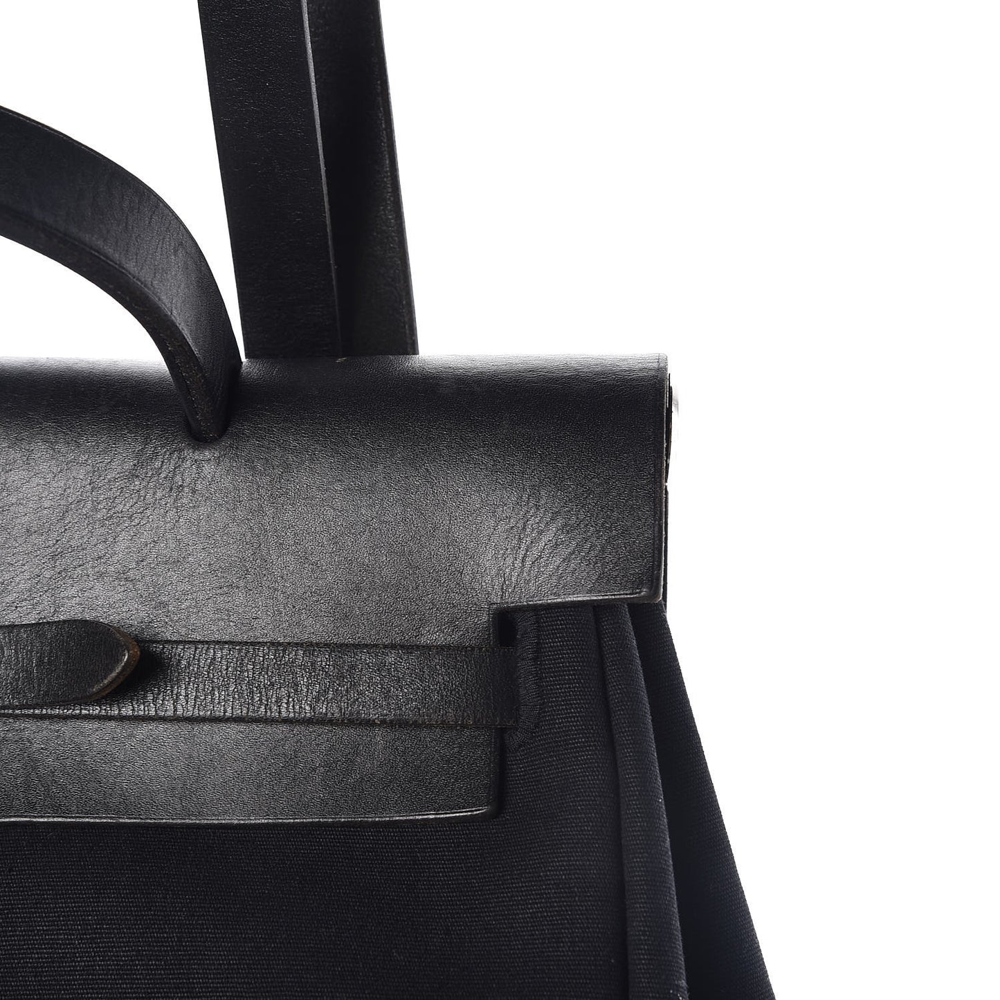 Toile Vache Calfskin Herbag 30 PM Backpack Black