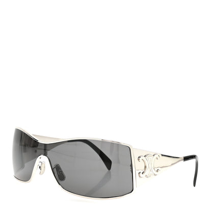 Celine Metal Triomphe Sunglasses CL40283U Silver Black 1 of 8