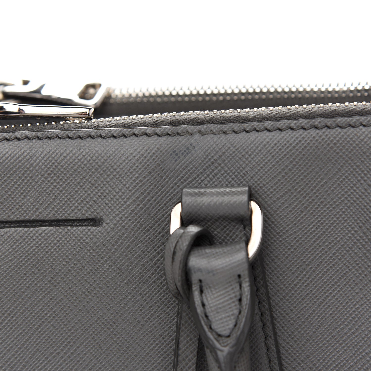 Prada Saffiano Medium Galleria Double Zip Tote Marmo 11 of 12