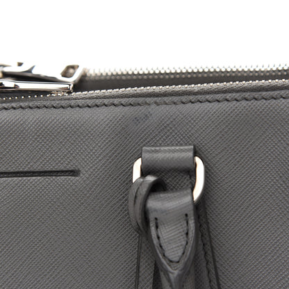 Prada Saffiano Medium Galleria Double Zip Tote Marmo 11 of 12