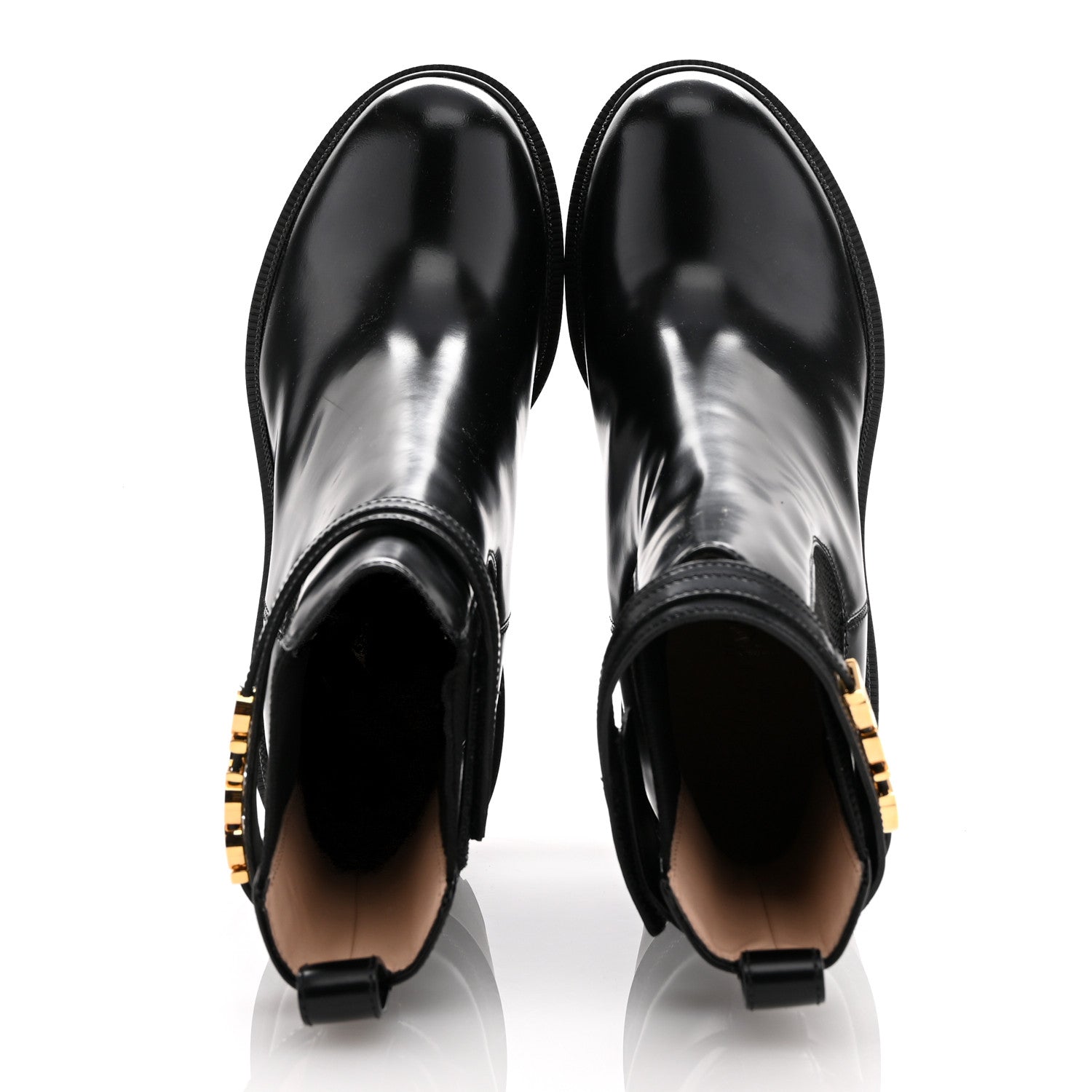 Gucci Magnum Calfskin Logo Ankle Boots 40.5 Black 2 of 11