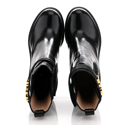 Gucci Magnum Calfskin Logo Ankle Boots 40.5 Black 2 of 11