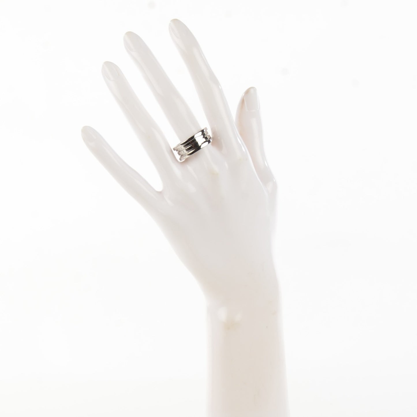18K White Gold B.Zero1 3 Band Ring 58 8.5