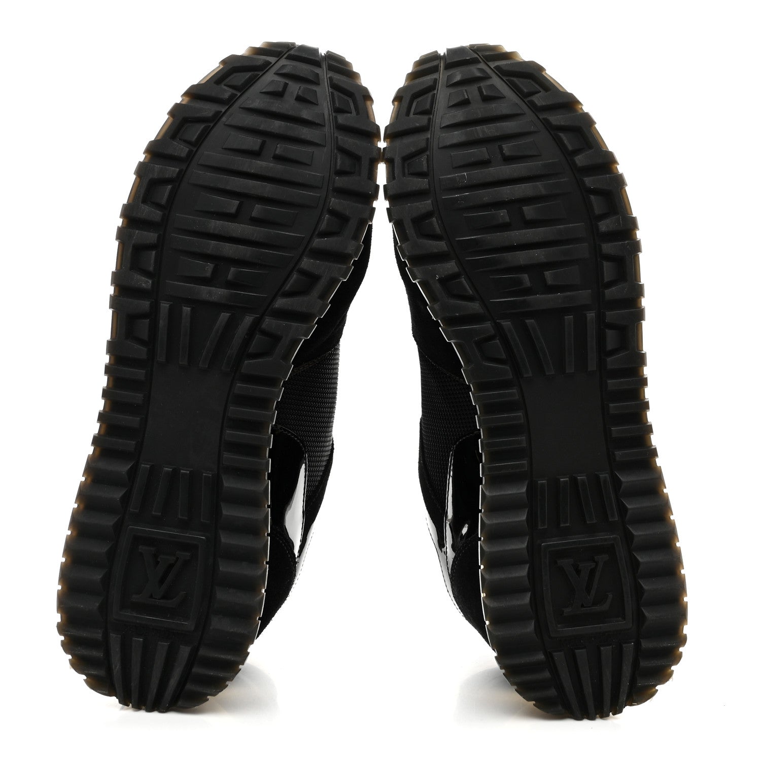 Louis Vuitton Suede Monogram Run Away Sneakers 38 Black 6 of 9