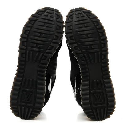Louis Vuitton Suede Monogram Run Away Sneakers 38 Black 6 of 9