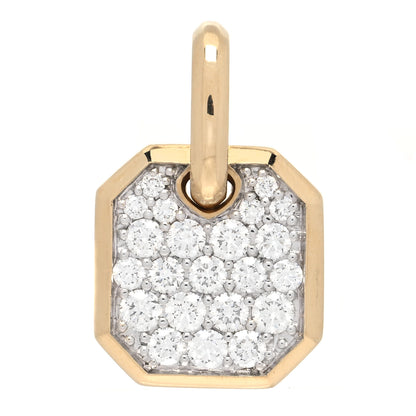 David Yurman 18K Yellow Gold Diamond Roman Amulet Pendant 1 of 4