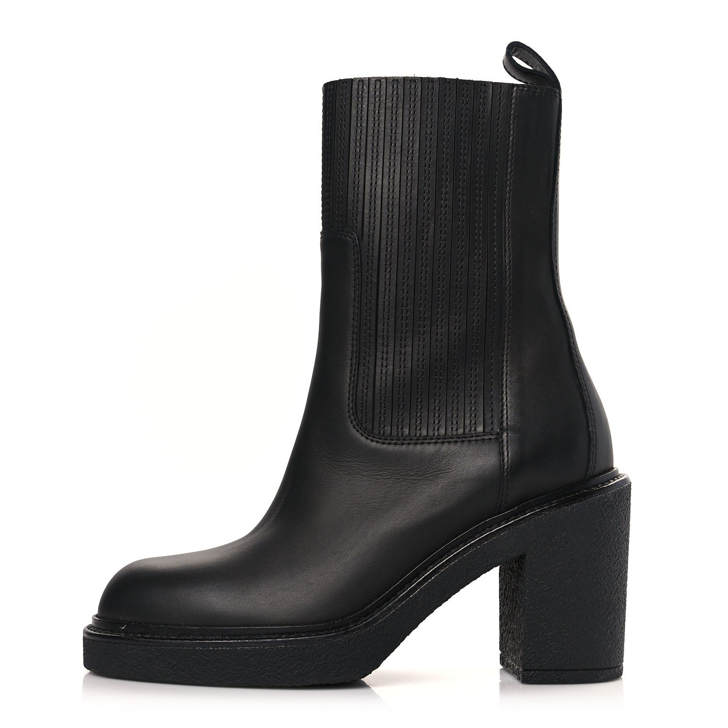 Hermes Calfskin Donia 70 Ankle Boots 36 Black 1 of 8