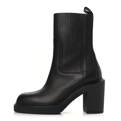 Hermes Calfskin Donia 70 Ankle Boots 36 Black 1 of 8
