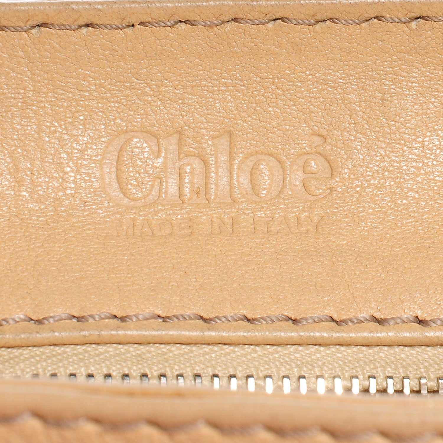 Chloe Leather Medium Paddington Satchel Beige 5 of 10