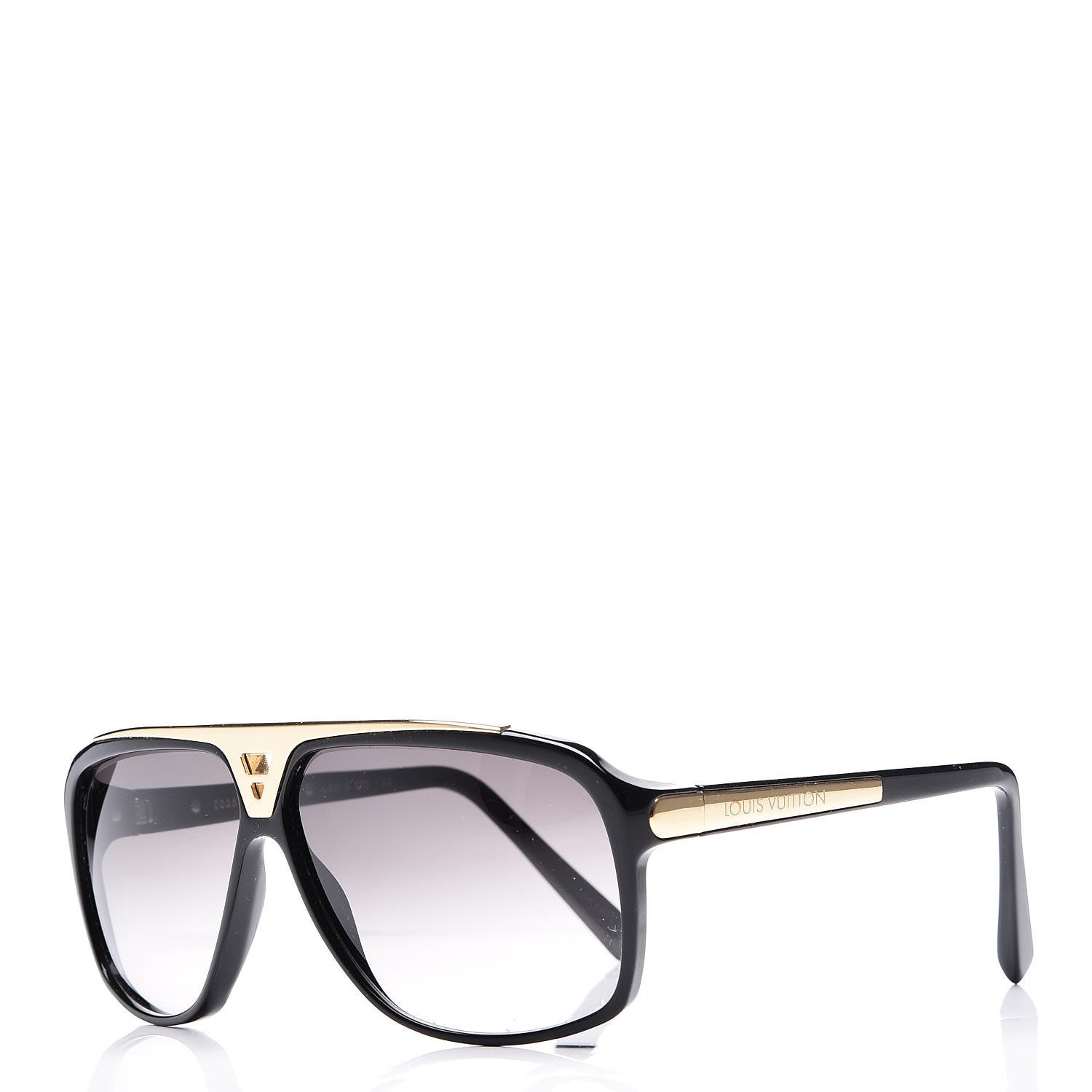 Louis Vuitton Acetate Evidence Sunglasses Z0350W Black 1 of 9