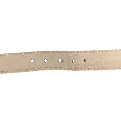 Valentino Garavani Pebbled Calfskin Turquoise Rockstud Rolling Ankle Strap 100mm Pumps 38.5 Ivory 11 of 12