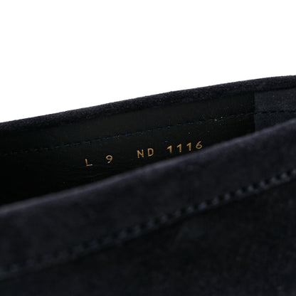Louis Vuitton Suede Racetrack Moccasin Loafers 9 Marine 5 of 9