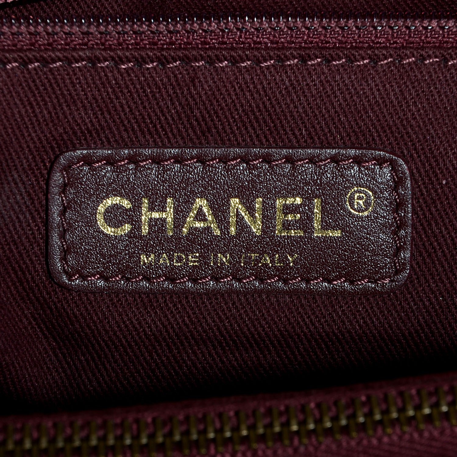 Chanel Suede Lambskin Glazed Calfskin Lady Vintage Tote Burgundy 6 of 7