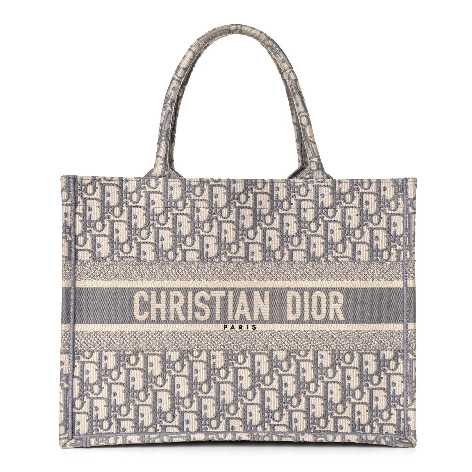 Christian Dior Oblique Medium Book Tote Grey 1 of 16