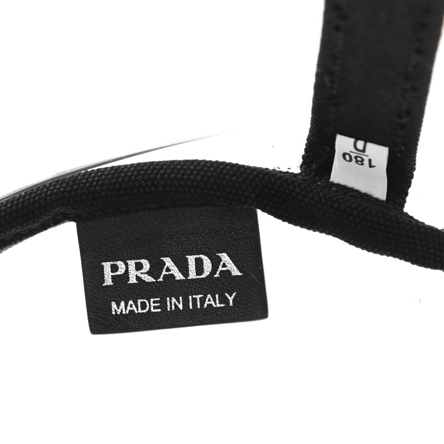 Prada Plexiglass Calfskin Small Shopper Tote Black 6 of 6