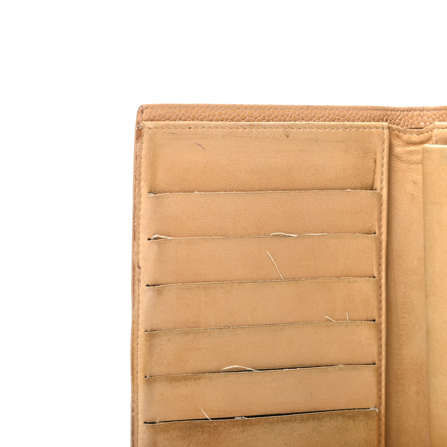 Caviar Timeless CC French Wallet Beige