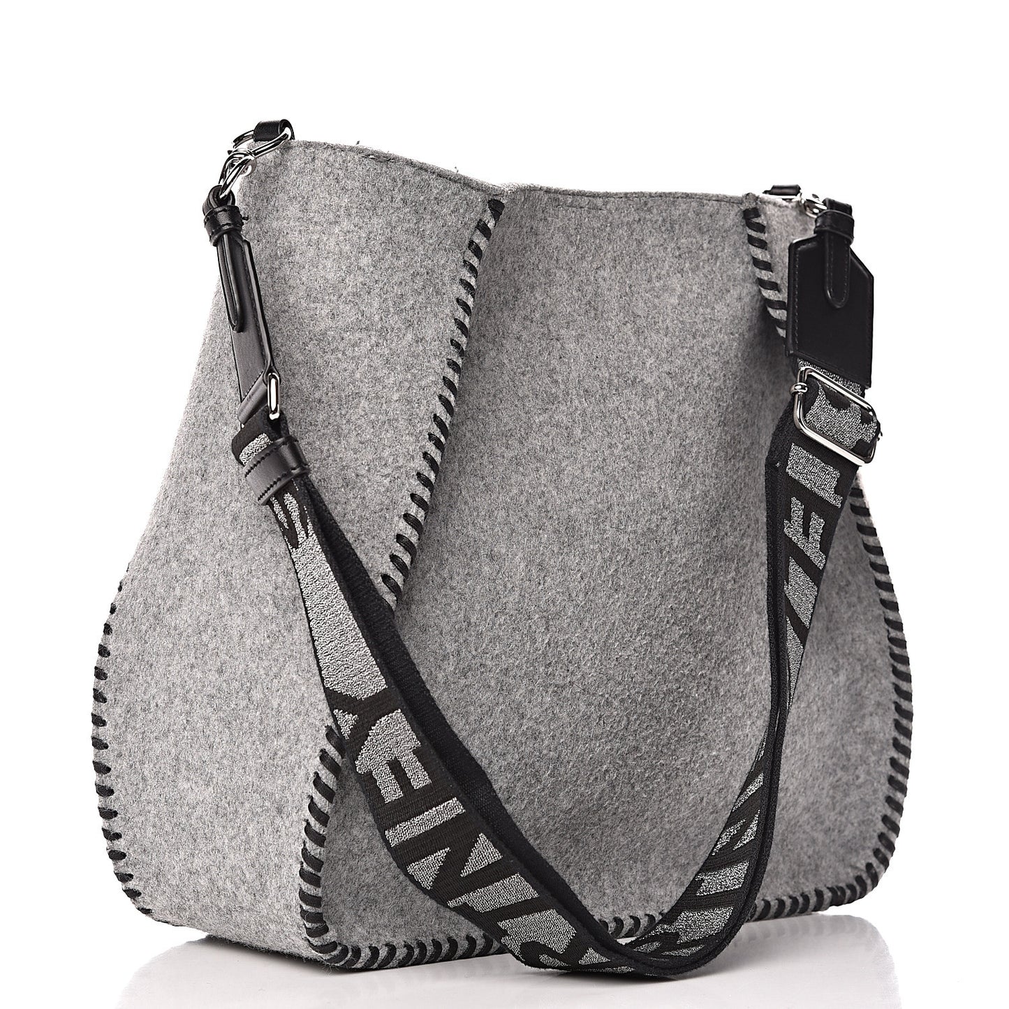 Eco Felt Logo Crossbody Smoke Slate