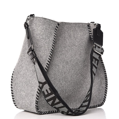 Stella McCartney Eco Felt Logo Crossbody Smoke Slate 3 of 11