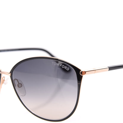 Tom Ford Penelope Vintage Round Sunglasses TF320 Black 7 of 8
