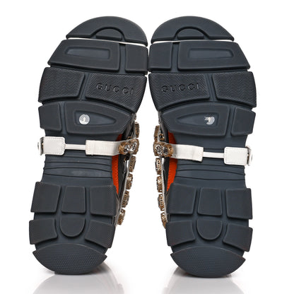 Gucci X SEGA Mesh Canvas Calfskin Removable Crystals Flashtrek Sneakers 9 White Box Pink Ardesia Loess 5 of 11