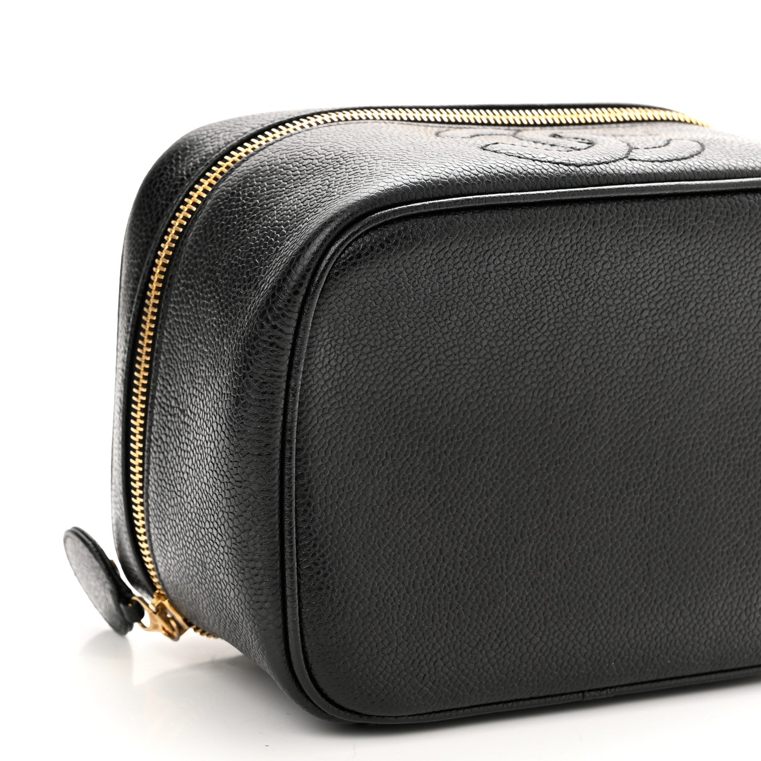 Chanel Caviar CC Vanity Cosmetic Case Black 10 of 11
