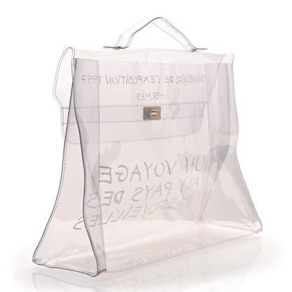 Hermes Vinyl Souvenir De L'Exposition Kelly Transparent 3 of 10