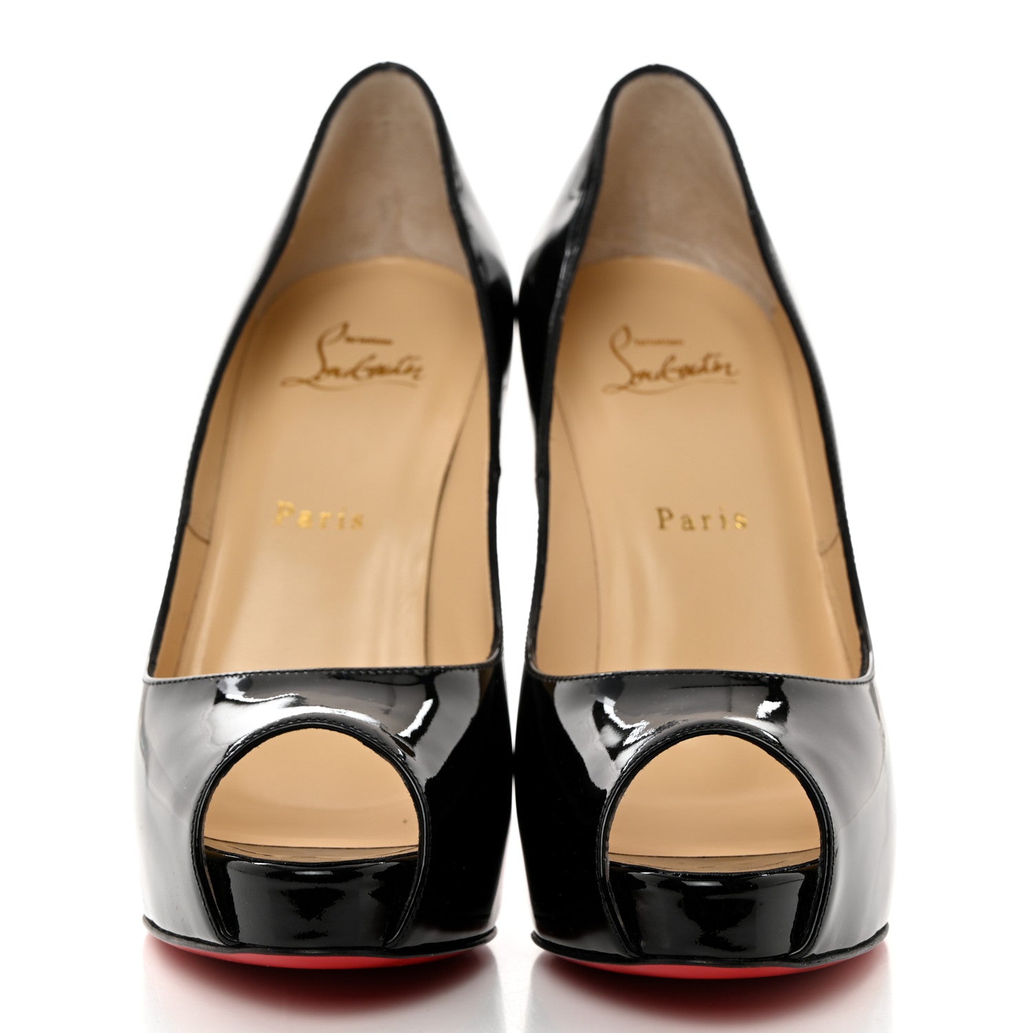Christian Louboutin Patent New Very Prive 120 Pumps 38.5 Black 2 of 8