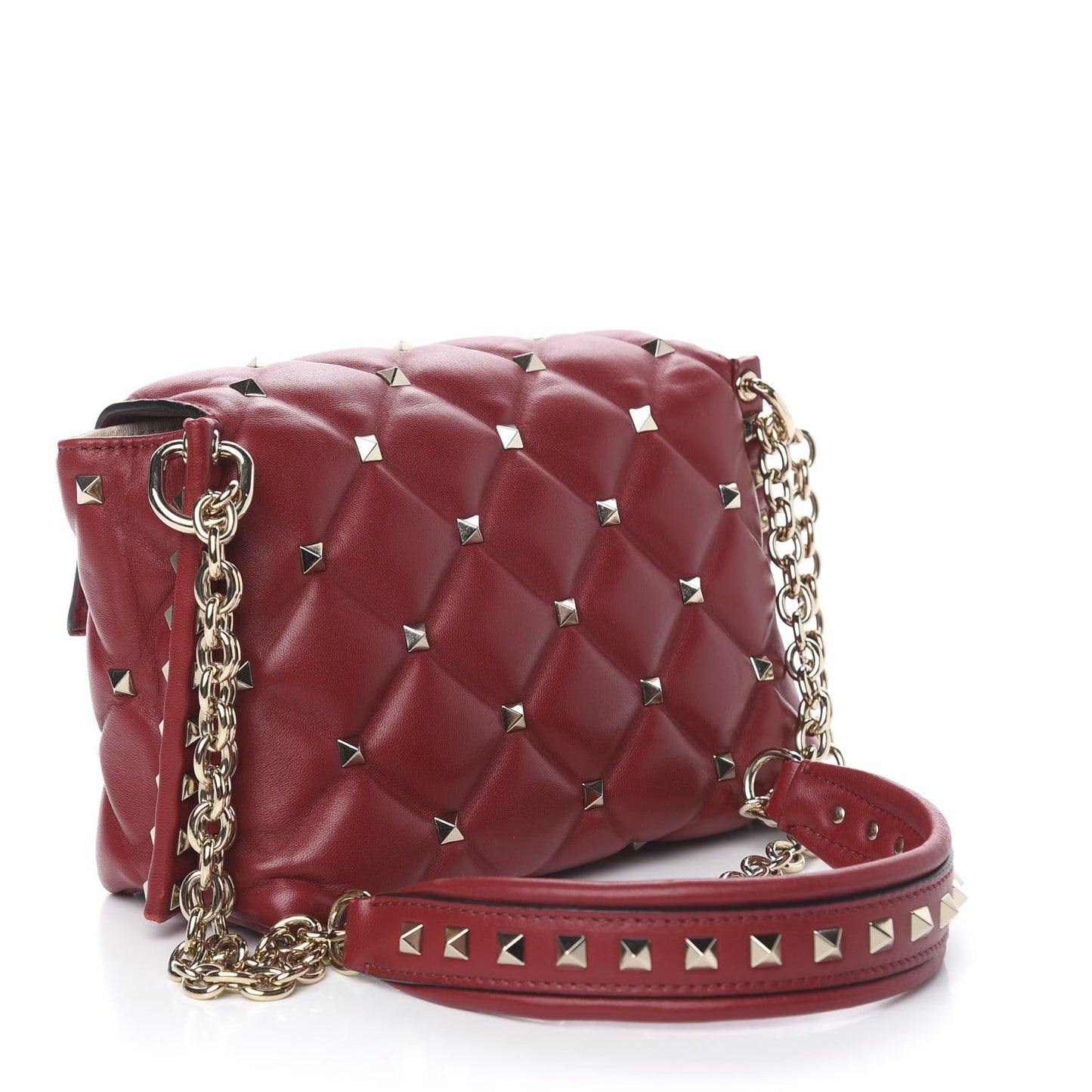 Nappa Candystud Crossbody Red