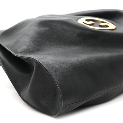 Gucci Calfskin Large Blondie Tote  Black 7 of 8