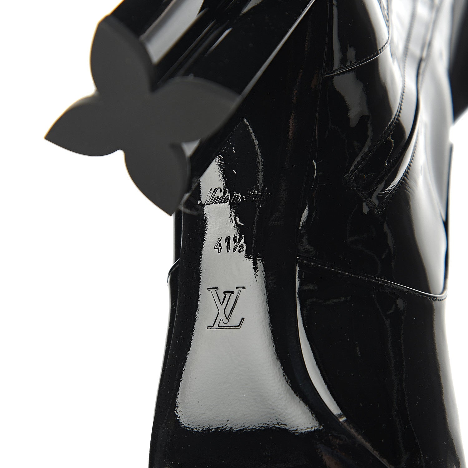 Louis Vuitton Patent Silhouette Ankle Boots 41.5 Black 6 of 7