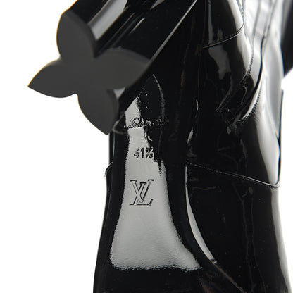 Louis Vuitton Patent Silhouette Ankle Boots 41.5 Black 6 of 7